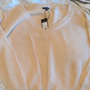 Cream knit dynamite sweater BRAND NEW v neck